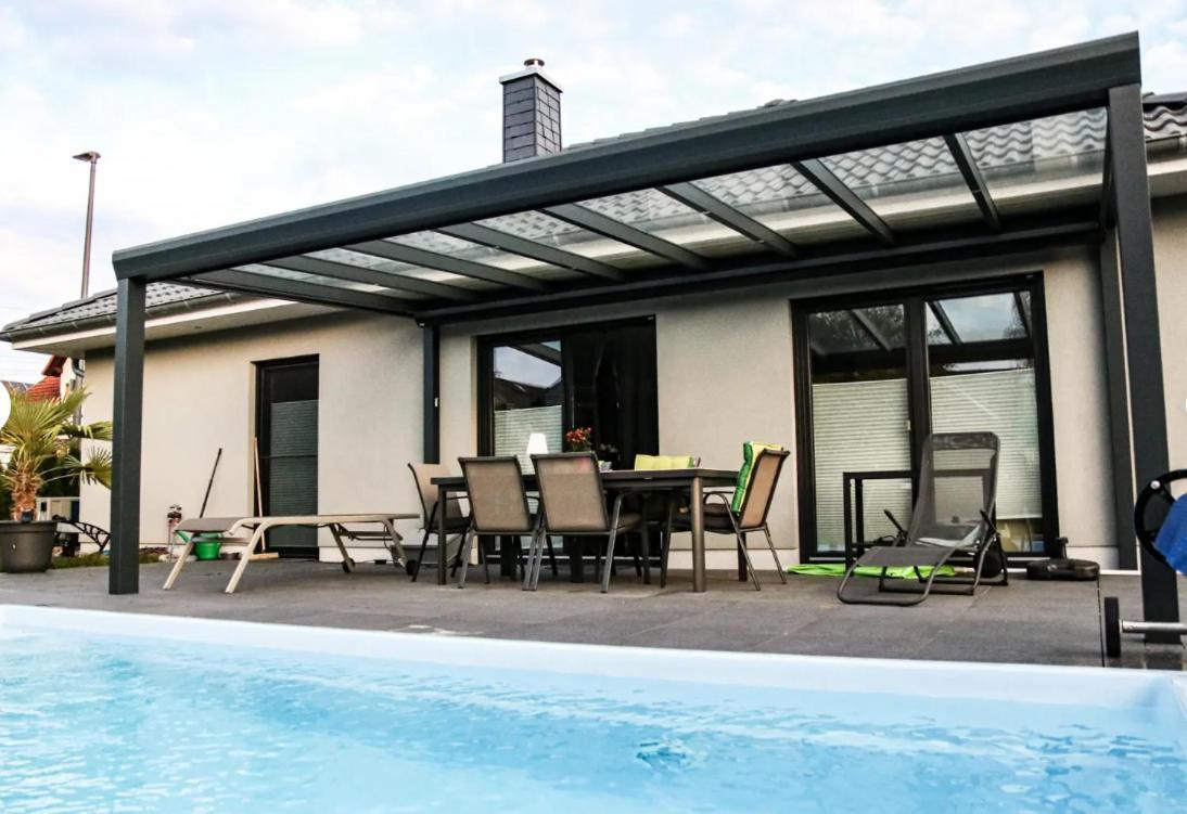 Grosszuegige Unterkunft Mit Terrasse Oberbrechen Exteriör bild